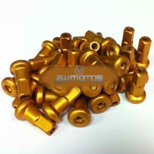 Cabeças Raios Alumínio 3.00 x 7.60mm 9G Dourado – SM PRO