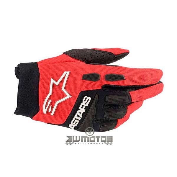 LUVAS FULL BORE BRIGHT RED BLACK ALPINESTARS – S (2)