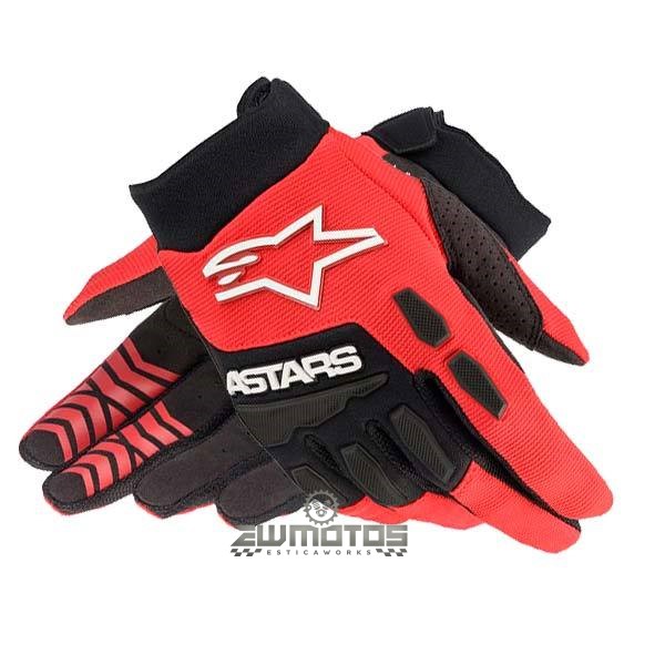 LUVAS FULL BORE BRIGHT RED BLACK ALPINESTARS – S (3)