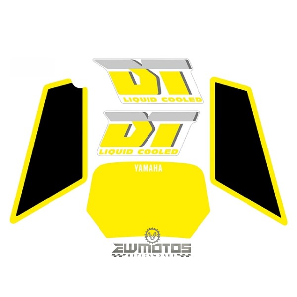 Kit Autocolantes Yamaha DT 50 LC Liquid Coled Amarelo
