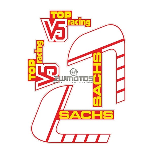 Kit Autocolantes Sachs V5 Top Racing