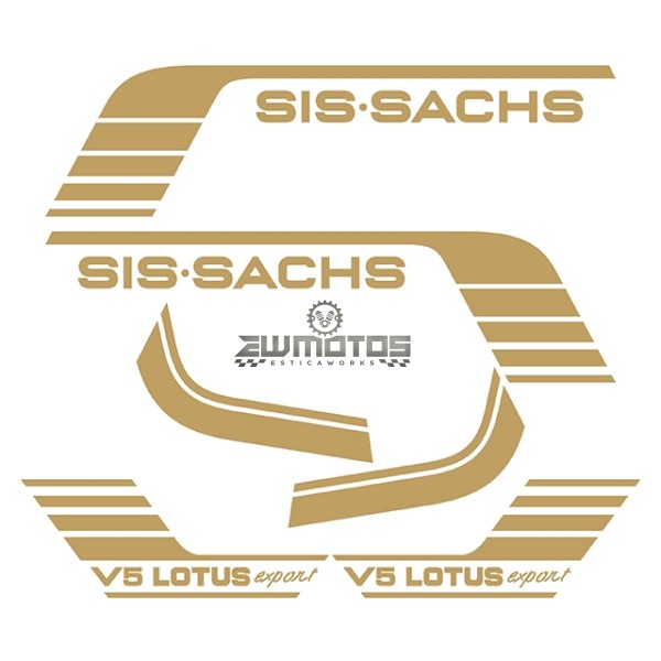 Kit Autocolantes V5 Lotus Sport Dourado