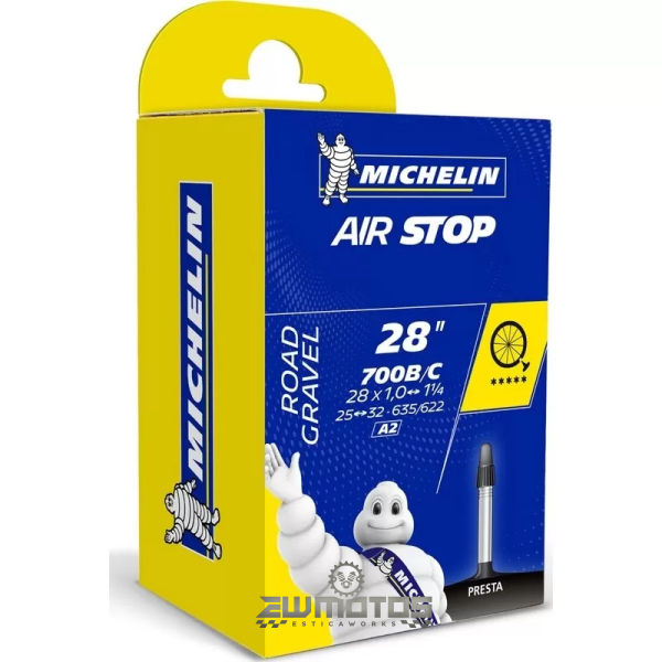 Câmara Ar 700×25-32c A1 Airstop Presta 40mm – Michelin